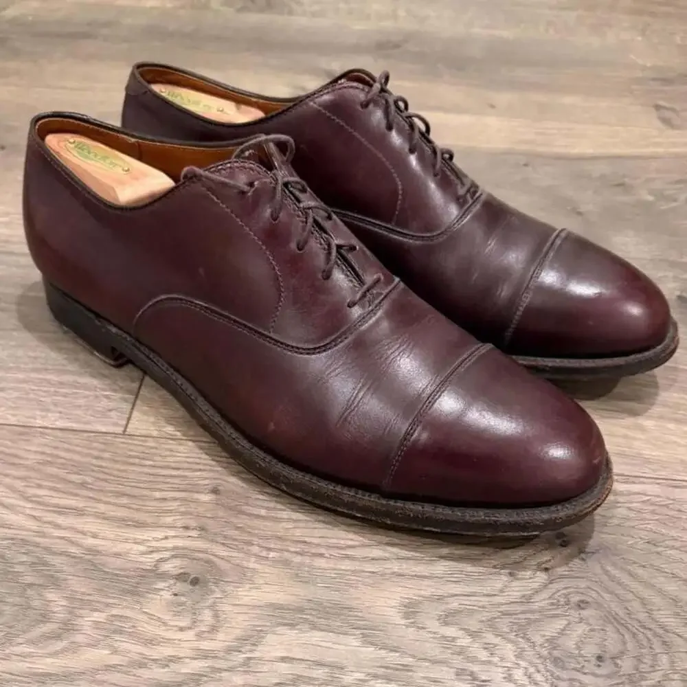 Alden 684 Cap Toe Oxford Burgundy Cordovan Shoes size 12 B/D